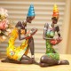 Statues 2 Mamans Africaines 28cm