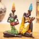 Statues 2 Mamans Africaines 28cm