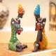 Statues 2 Mamans Africaines 28cm