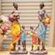 Statues Femmes et Filles Africaines (34cm)