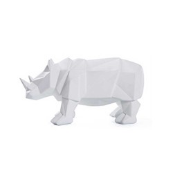 Statue Rhinocéros Blanc 32cm