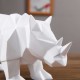 Statue Rhinocéros Blanc 32cm