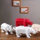 Statue Rhinocéros Blanc 32cm