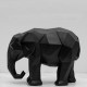 Statue Éléphant Noir 27cm