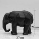 Statue Éléphant Noir 27cm