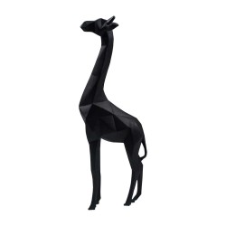 Statue Girafe Noire 38cm
