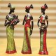 Statues 3 Femmes Africaines et un bébé (lot de 3) 20cm